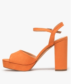 sandales femme a talon haut et plate-forme orange sandales a talonA351501_3
