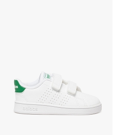 GEMO Baskets bébé à scratch - Adidas Blanc