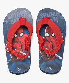 GEMO Tongs garçon Spiderman avec lanière élastique Bleu