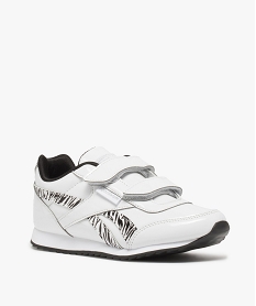 baskets fille avec motifs zebres a fermeture scratch - reebok blancA375701_2
