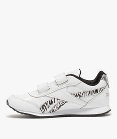 baskets fille avec motifs zebres a fermeture scratch - reebok blanc basketsA375701_3