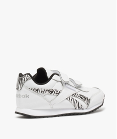 baskets fille avec motifs zebres a fermeture scratch - reebok blancA375701_4