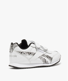 baskets fille avec motifs zebres a fermeture scratch - reebok blanc basketsA375701_4