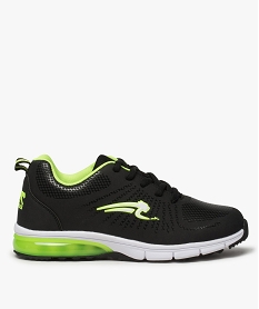 baskets garcon bicolores a lacets et details fluo - airness noirA377001_1