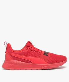 GEMO Baskets homme unies en mesh - Puma Wired Rouge