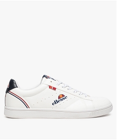 GEMO Baskets homme perforées à lacets bicolores - Ellesse Blanc