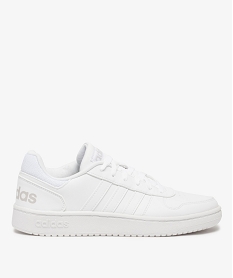 GEMO Basket homme style retro à lacets - Adidas Hoops 2.0 Blanc