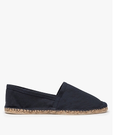 GEMO Espadrilles homme en coton bio uni - Mieux Bleu