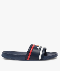 GEMO Mules de piscine homme à bandeau tricolore – Ellesse Bleu