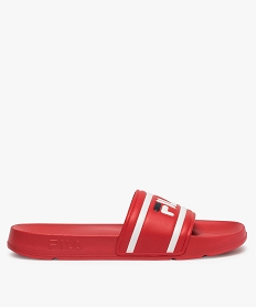 GEMO Tongs homme claquettes à bandeau unies - Fila Rouge