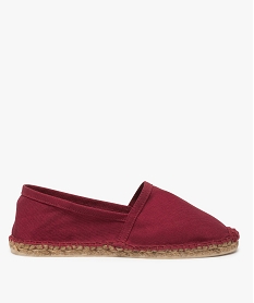 GEMO Espadrilles femme unies en coton bio – Mieux rose vif