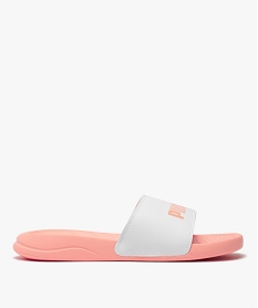 GEMO Mules de piscine femme à bandeau bicolore - Puma Rose