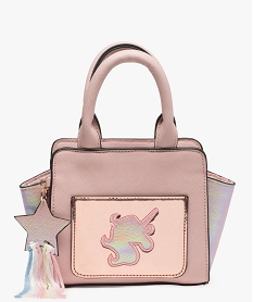 sac fille avec motif licorne paillete rose sacs et cartablesA388801_1