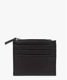 GEMO Porte-monnaie homme avec fermeture zippée Noir