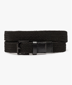 GEMO Ceinture tressée élastique homme noir standard