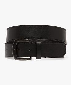 GEMO Ceinture homme avec large boucle en métal vieilli noir standard