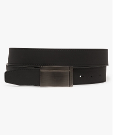 GEMO Ceinture homme avec boucle plate à motifs Noir