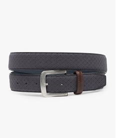 ceinture homme aspect tresse avec boucle metallique bleu ceintures et bretellesA394501_1