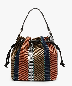 sac femme forme seau avec lien coulissant multicolore sacs a mainA408501_1