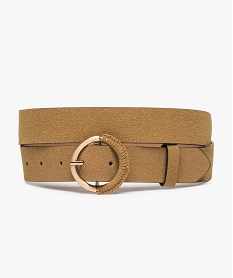 ceinture femme avec boucle fantaisie a moitie recouverte beige autres accessoiresA412501_1