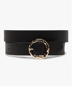 ceinture femme avec grosse boucle ronde noir autres accessoiresA412801_1