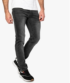 GEMO Jean coupe Regular homme Gris