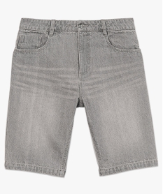 bermuda homme en denim gris shorts en jeanA418701_4