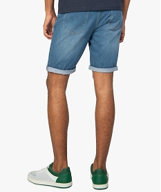bermuda homme en denim gris shorts en jeanA418801_3