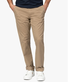 pantalon chino homme coupe regular beige pantalons de costumeA420701_1