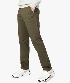 GEMO Pantalon chino homme coupe regular Vert