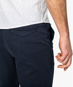 pantalon homme chino coupe slim bleu pantalons de costumeA421801_2