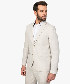 GEMO Veste de costume homme Beige