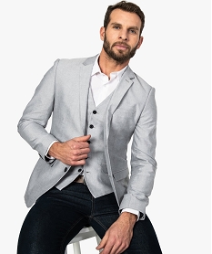 veste de costume homme avec coudieres contrastantes gris vestes de costumeA425701_1