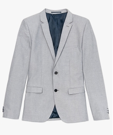 veste de costume homme avec coudieres contrastantes grisA425701_4
