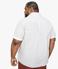 chemise homme a manches courtes avec petits motifs imprimeA426001_3