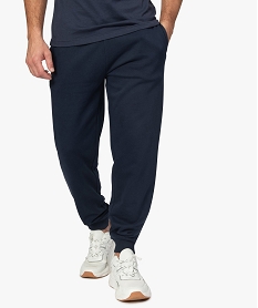 pantalon de jogging homme contenant du coton bio bleu pantalonsA430301_1