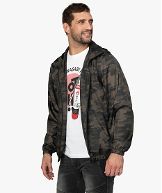 coupe-vent homme a motif camouflage vert manteaux et blousonsA432801_1