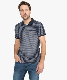 GEMO Polo homme à rayures originales Imprimé