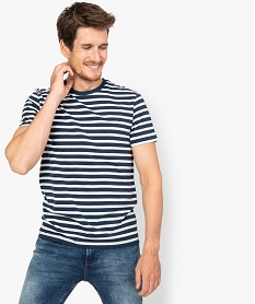 TEE-SHIRT RAYE NOIR ET BL TEE-SHIRT STRIPED WHITE/N