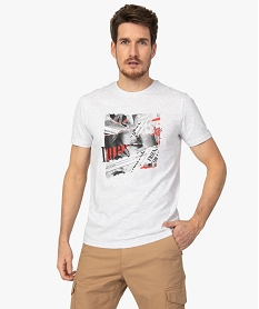 LING.BAS IMPRIME TEE-SHIRT BLANC