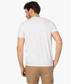 tee-shirt homme a manches courtes avec motif photo blanc tee-shirtsA442601_3