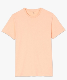 tee-shirt homme regular a manches courtes en coton bio orangeA442801_4