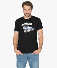 GEMO Tee-shirt homme avec motif voiture - Fast & Furious noir standard