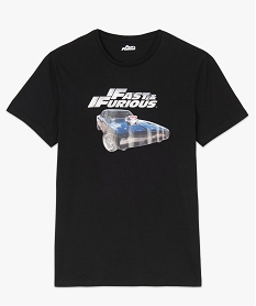 tee-shirt homme avec motif voiture - fast furious noirA443801_4