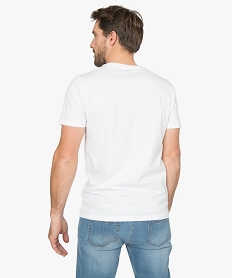tee-shirt homme imprime a manches courtes - miami vice blanc tee-shirtsA443901_3