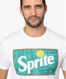 tee-shirt homme avec motif colore sprite blancA444201_2