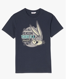 tee-shirt homme avec motif bugs bunny bleuA444301_4