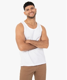 GEMO Débardeur homme uni blanc vif