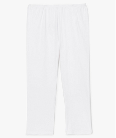 leggings femme contenant du coton bio longueur mollet blanc leggings et jeggingsA448401_4
