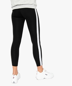 legging femme effet push-up a bandes laterales pailletees noir leggings et jeggingsA449001_3